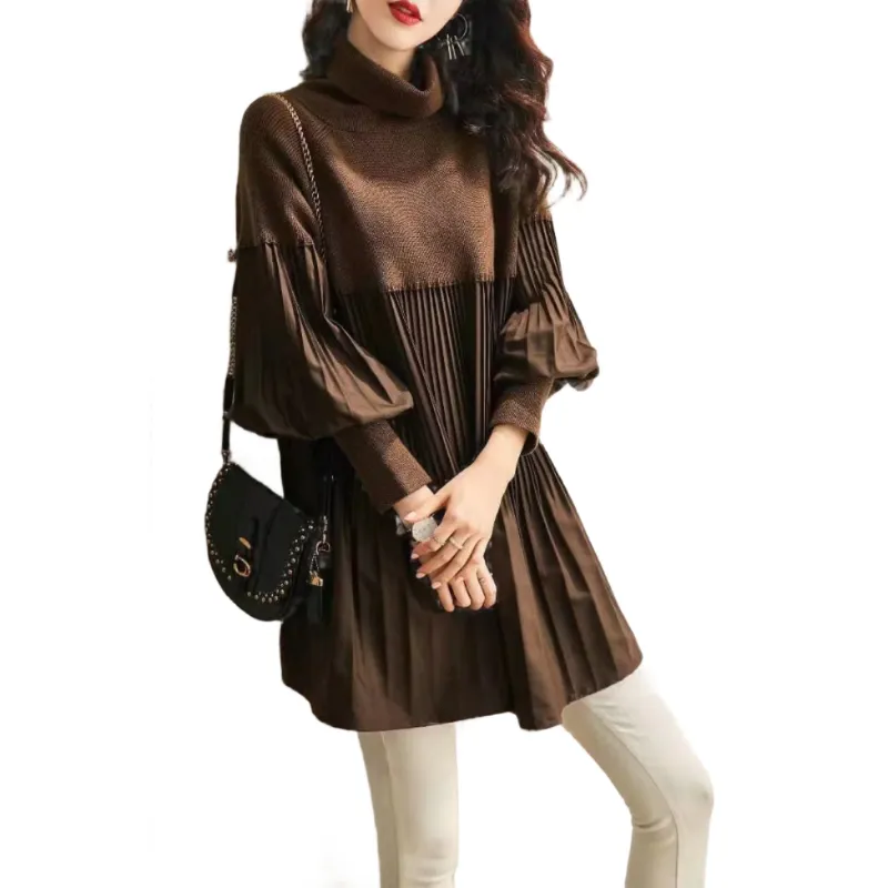 Eliana – Soft Knit Women’s Lantern Dress