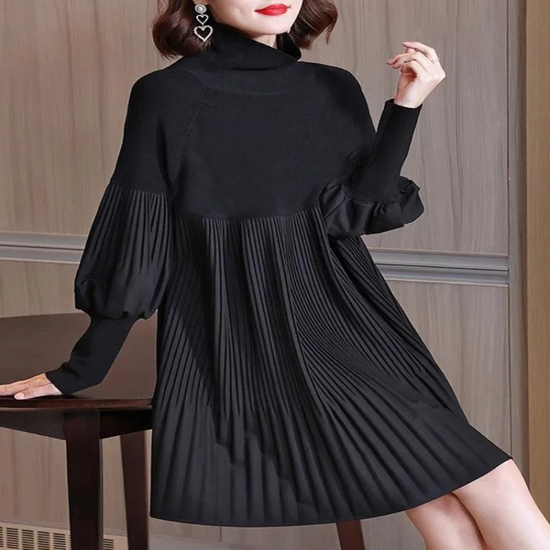 Eliana – Soft Knit Women’s Lantern Dress