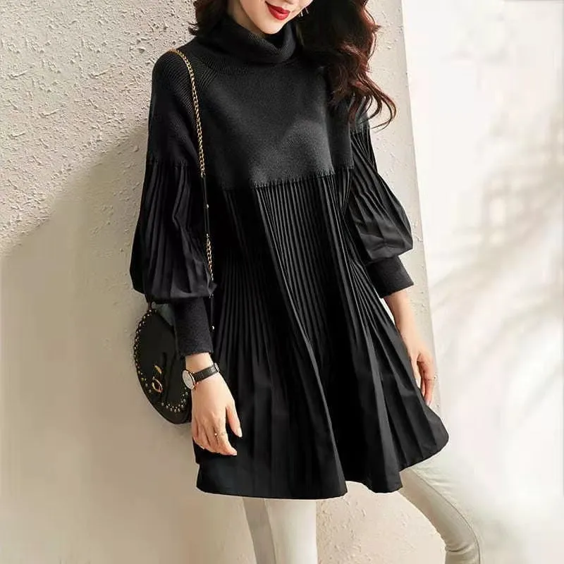 Eliana – Soft Knit Women’s Lantern Dress