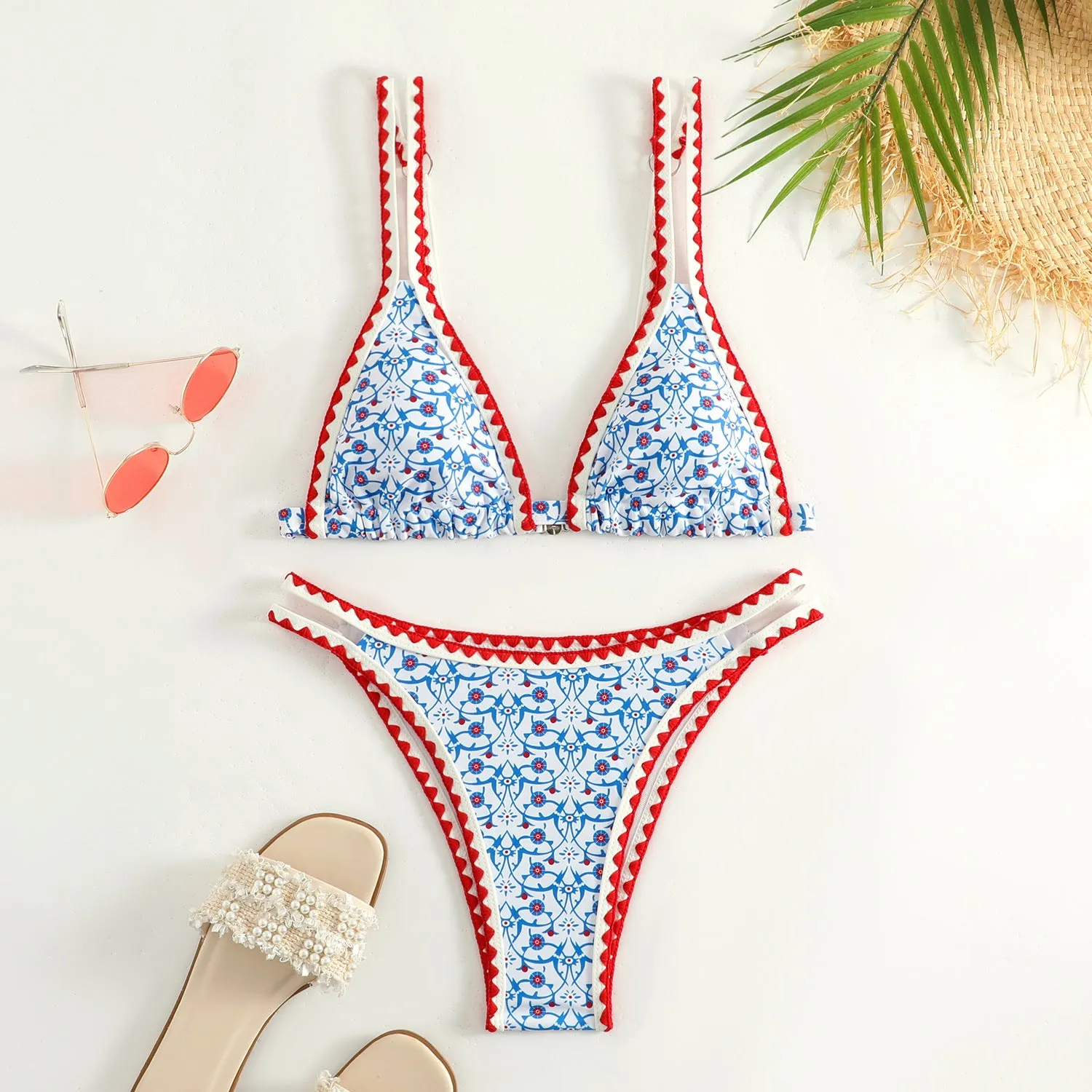 Ella || Bikini Women's Printed Split Swimsuit