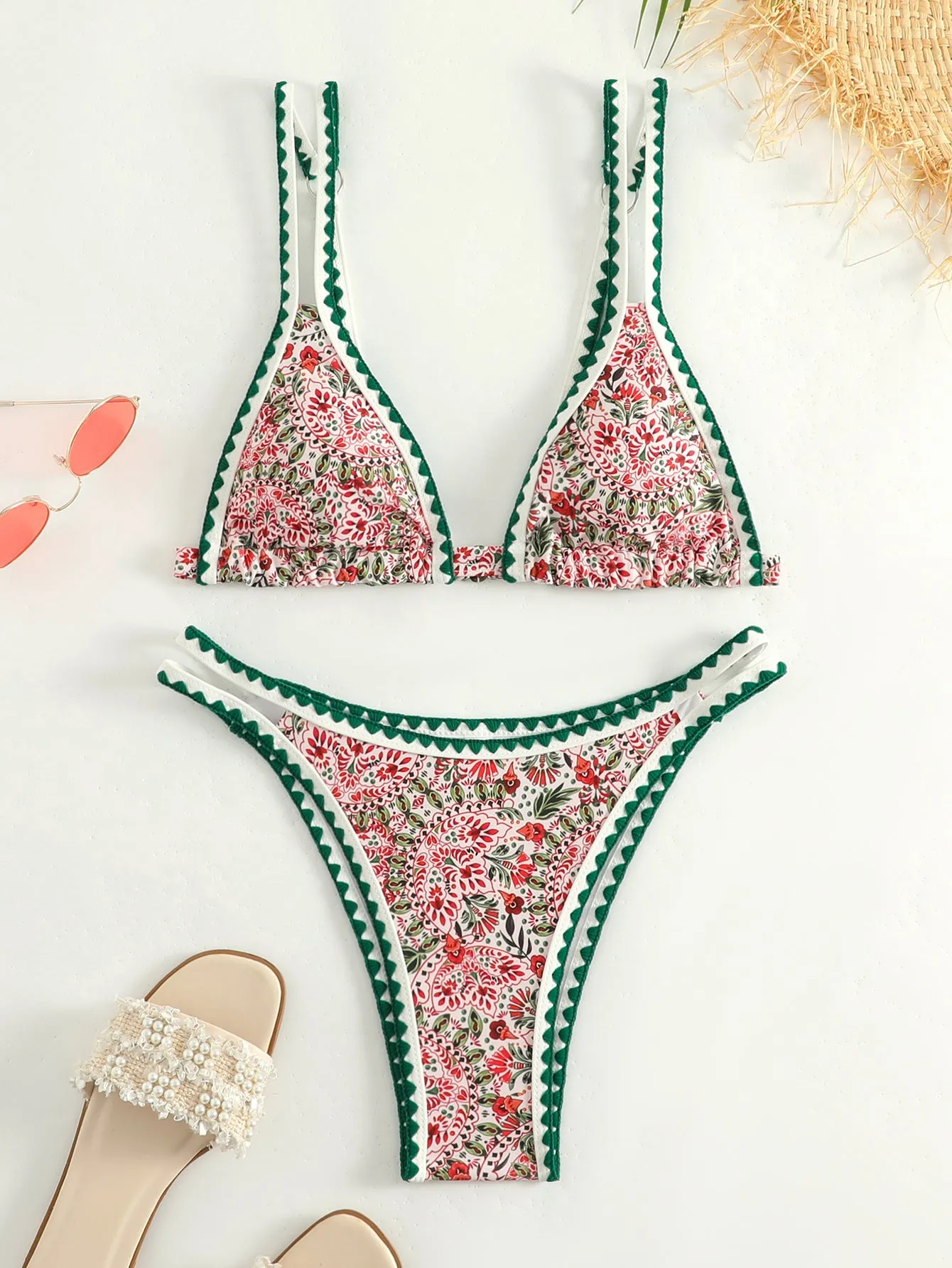Ella || Bikini Women's Printed Split Swimsuit