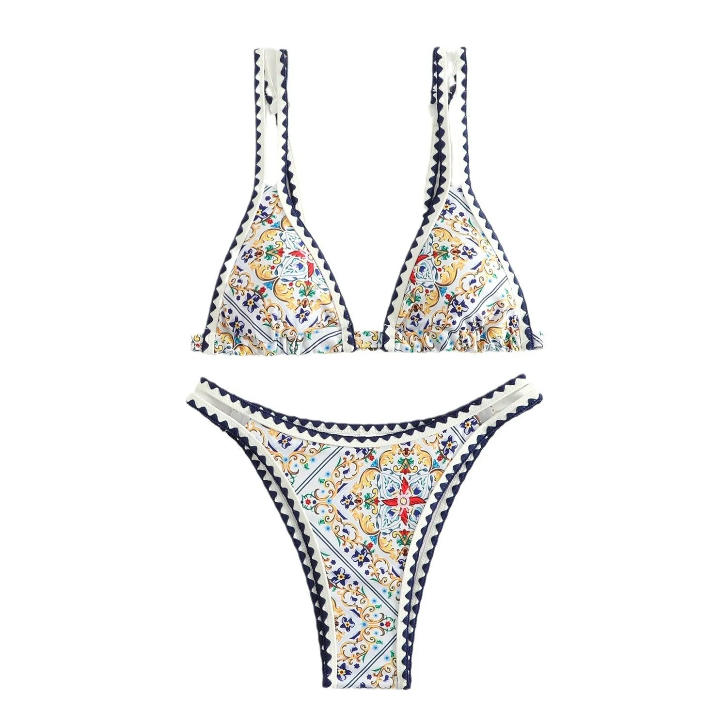 Ella || Bikini Women's Printed Split Swimsuit
