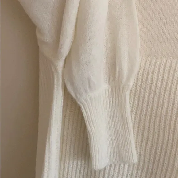 Ella moss Sheer Wool Blend knit Sweater
