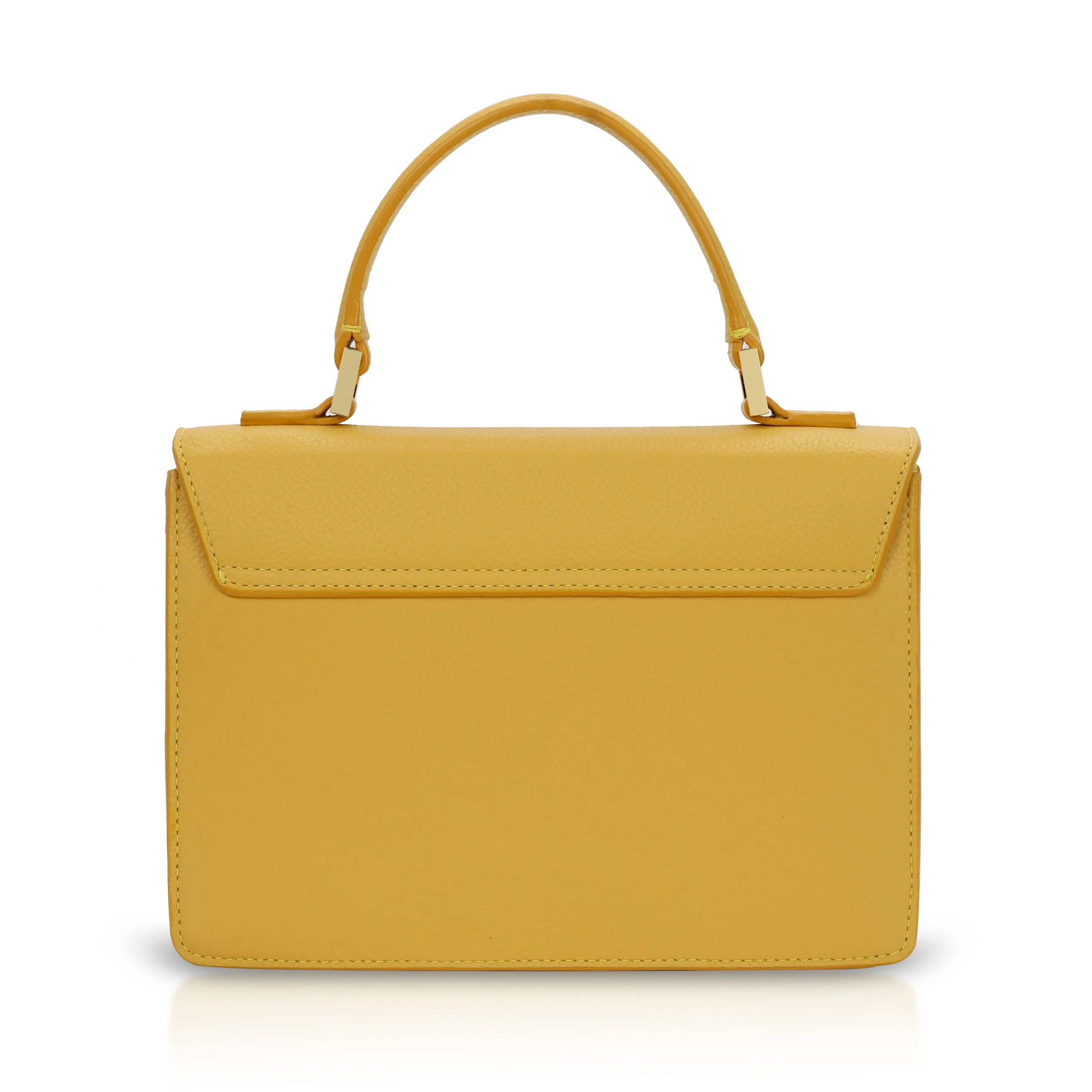 Emma Top Handle - Yellow Pebble