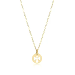 enewton - egirl | 14" Necklace Gold - Guardian Angel Small Gold Disc