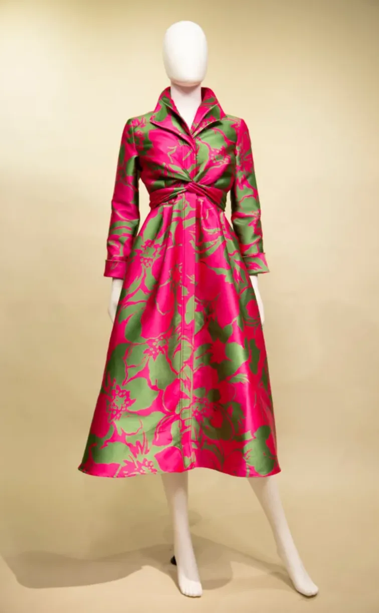 F22041 - Double Collar A-Line Dress