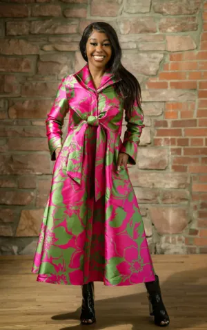 F22041 - Double Collar A-Line Dress