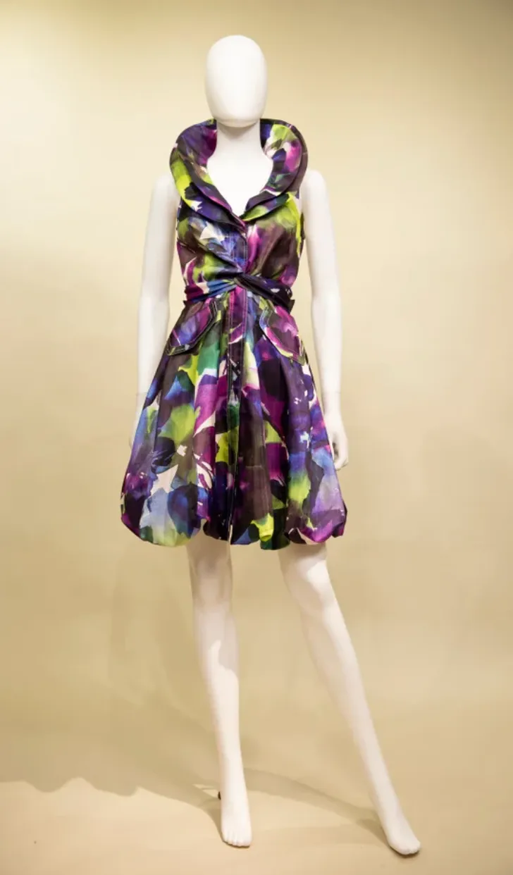 F23150 - Printed Bubble Dress