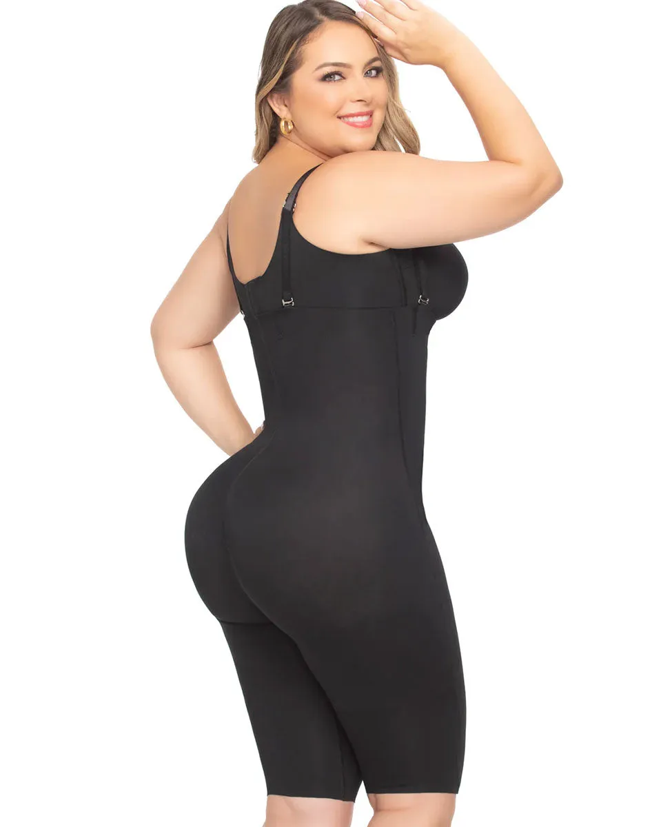 Fajas Uplady Tummy Control Shapewear Open Bust Bodysuit for Women Knee Lenght Faja Stage 1