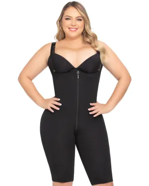Fajas Uplady Tummy Control Shapewear Open Bust Bodysuit for Women Knee Lenght Faja Stage 1