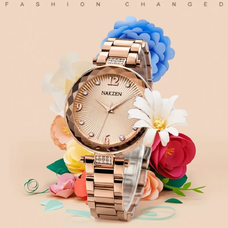 Fashion Rhinestone Scale Women's Wristwatch