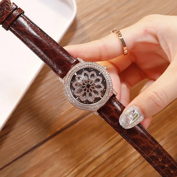 Fashion Snowflake Pattern Women's Watch