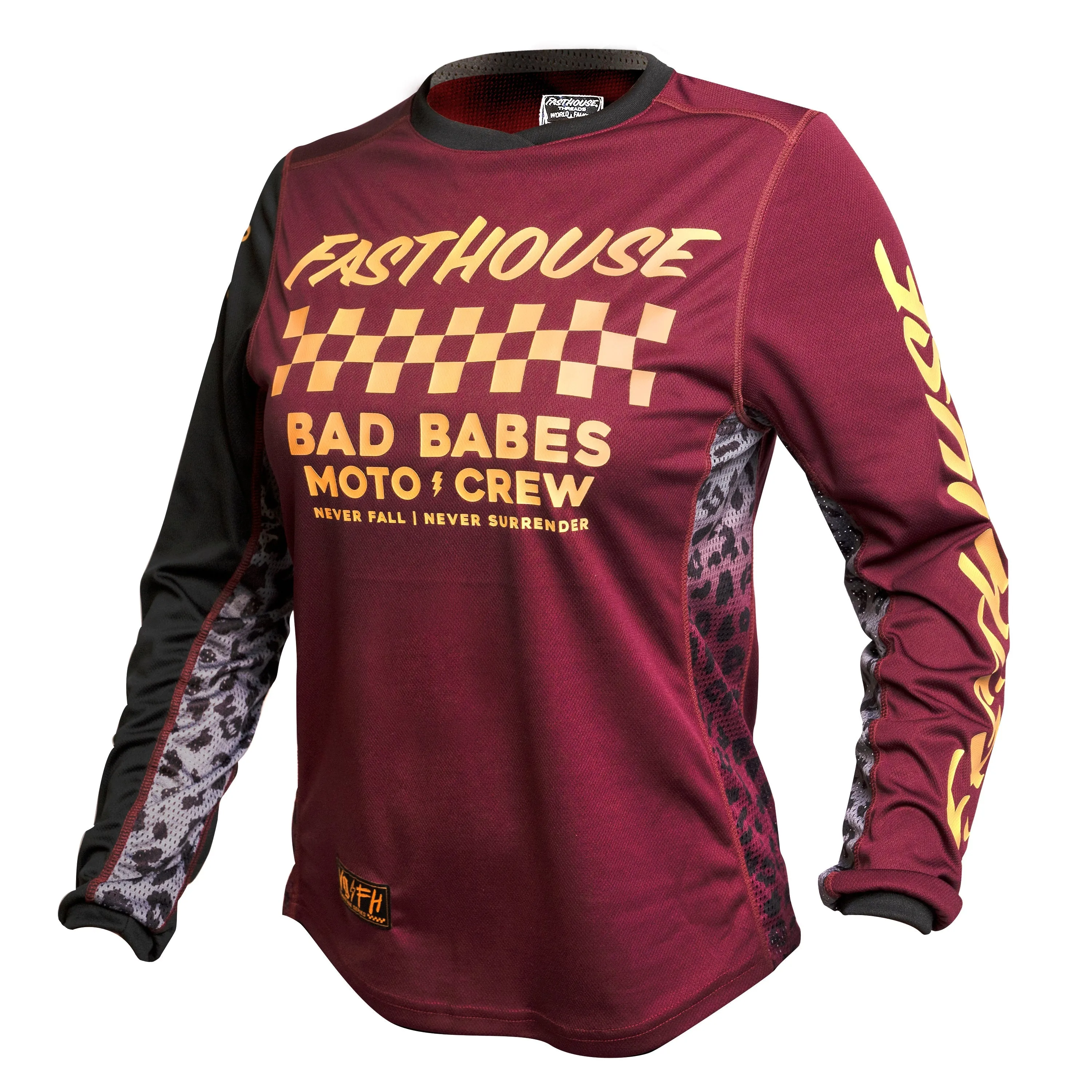 Fasthouse Women's Grindhouse Golden Crew Long Sleeve Jersey