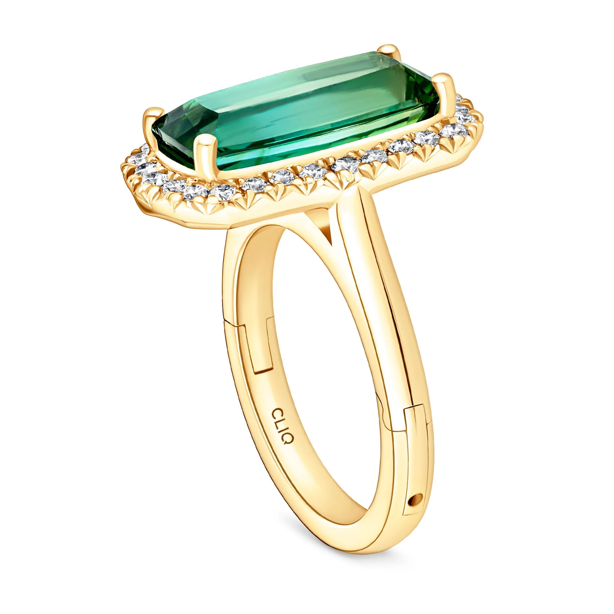 Fern Tourmaline   Diamond Cocktail Ring
