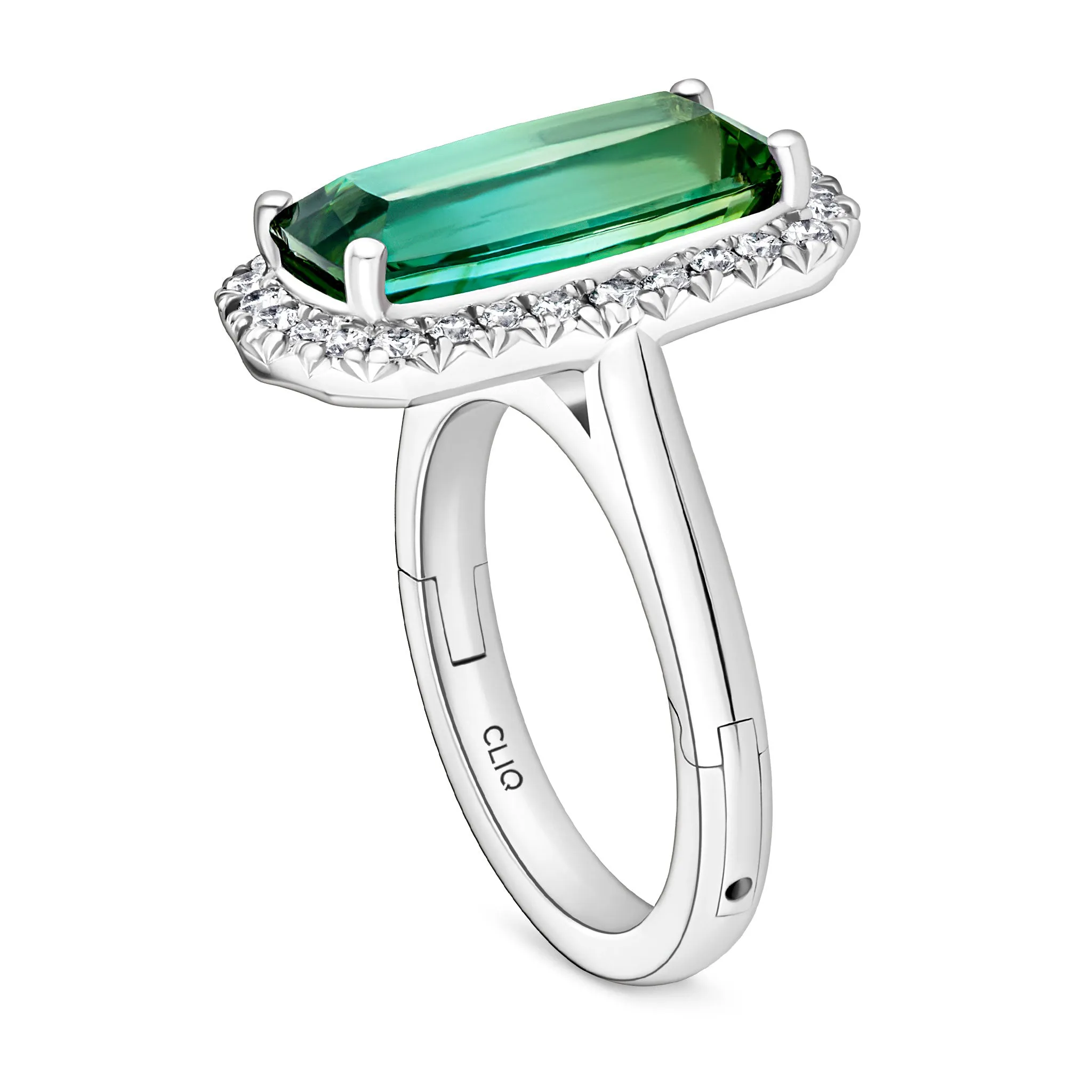 Fern Tourmaline   Diamond Cocktail Ring