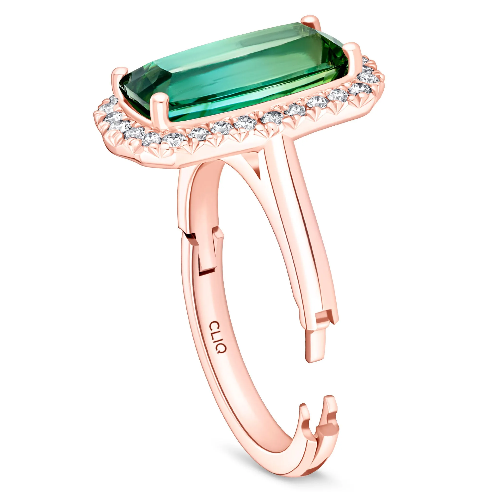Fern Tourmaline   Diamond Cocktail Ring