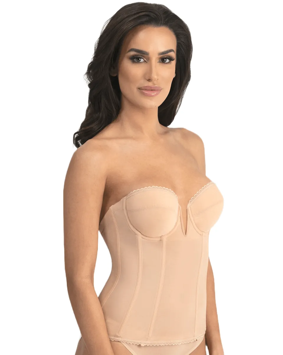 Final Sale Clearance Dominique Vivienne V Wire Longline Strapless Bra