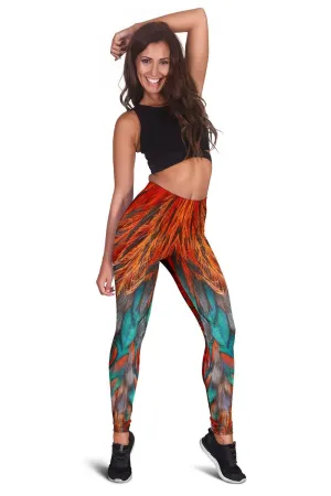 Flame Feathers Women's Leggings