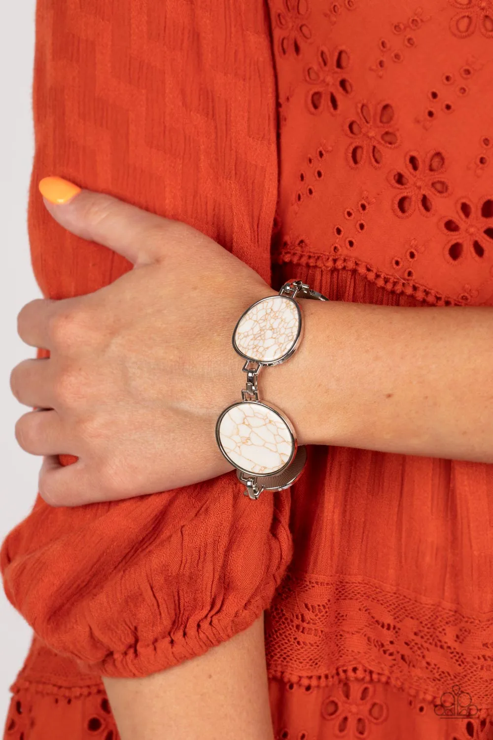 Flat Out Frontier - White Bracelet