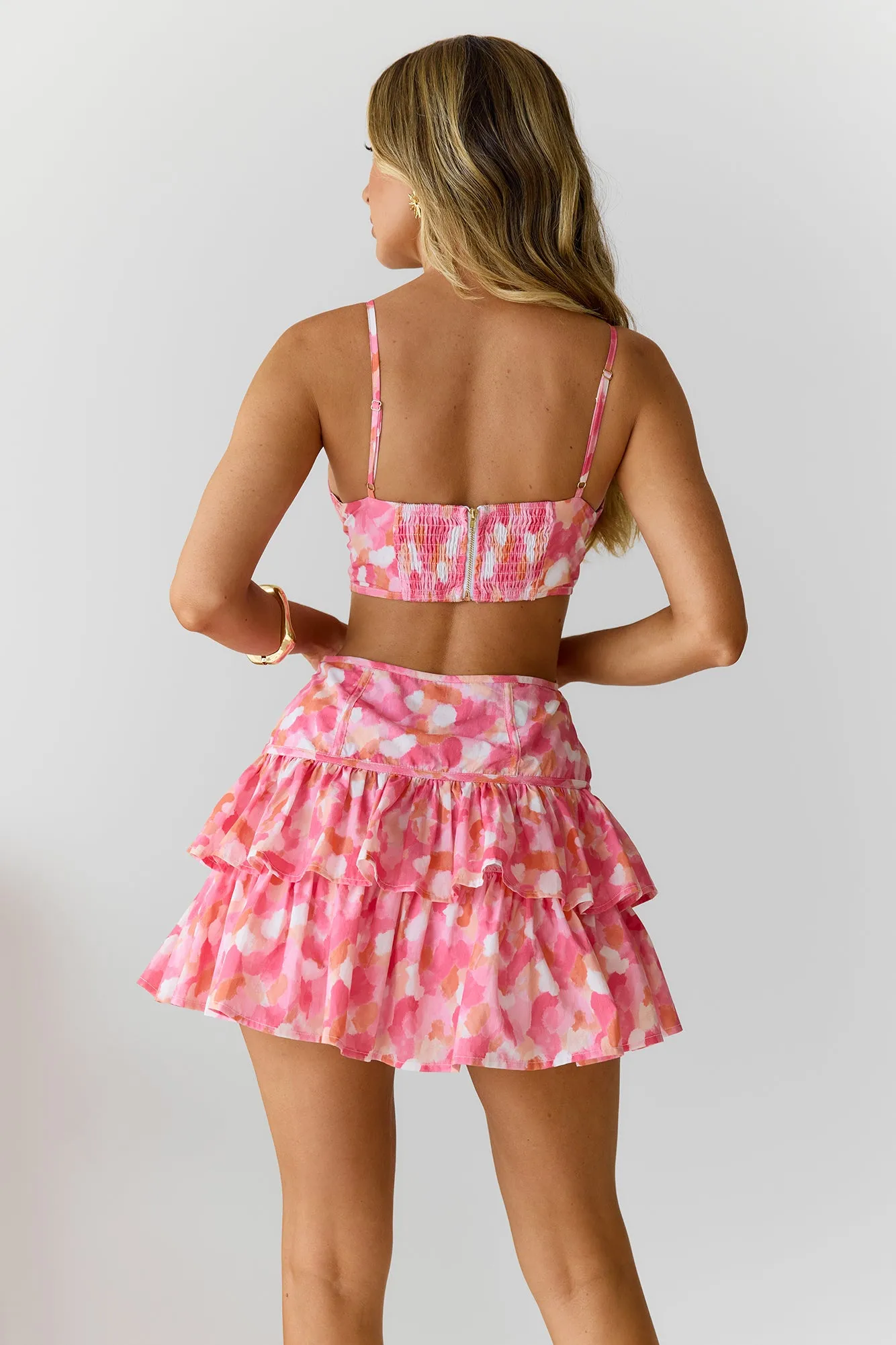 Flirty Summer Mini Dress Pink