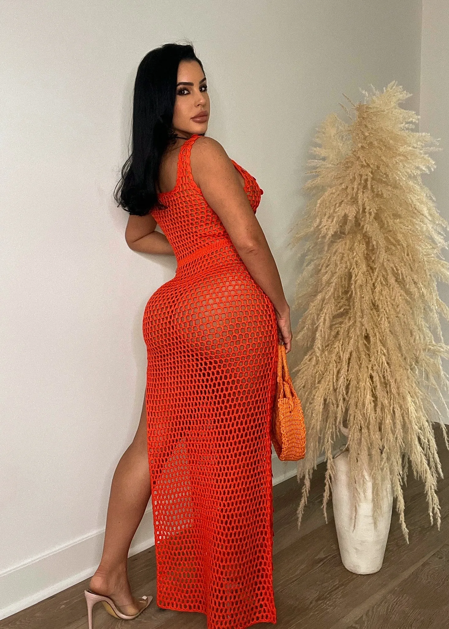 Float With Me Cover Up Orange