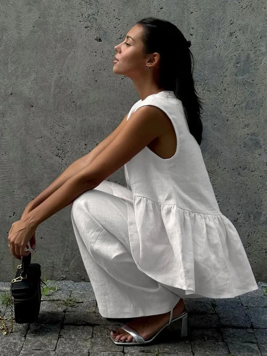 Florance | Cotton Linen Two Piece Set