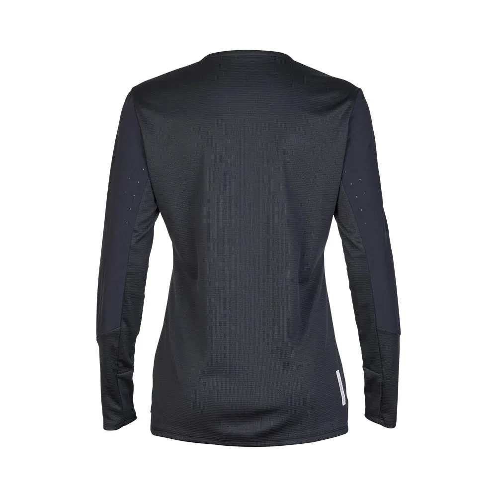 Fox Womens Defend Ls Jersey - Black