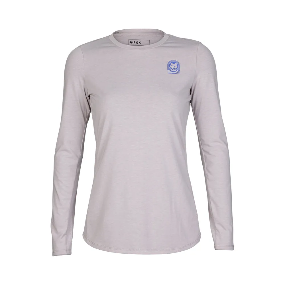 Fox Womens Ranger Dr Ls Jersey - Grey/Light Grey