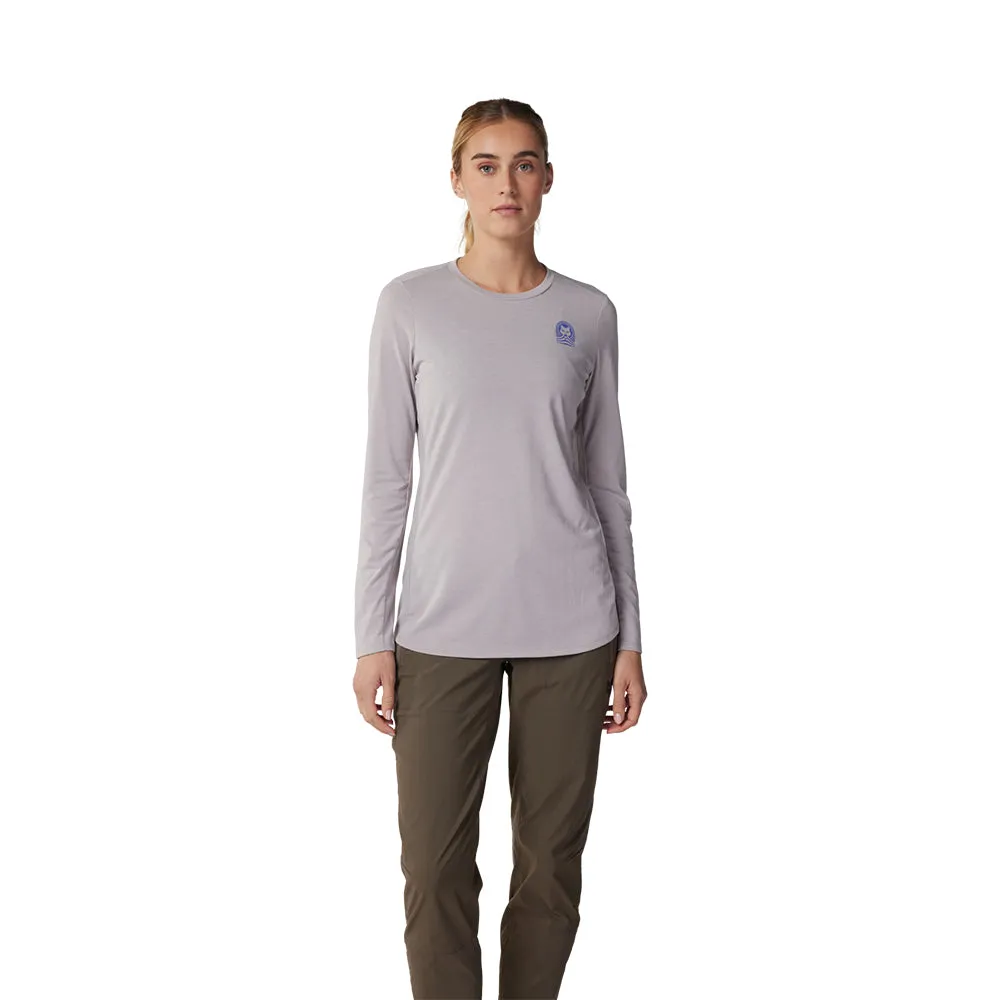 Fox Womens Ranger Dr Ls Jersey - Grey/Light Grey