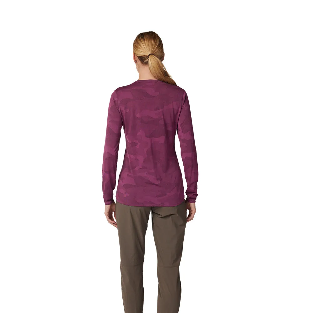 Fox Womens Ranger Tru Dri Ls Jersey - Sangria