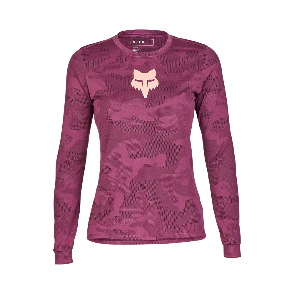 Fox Womens Ranger Tru Dri Ls Jersey - Sangria