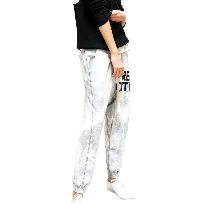 FreeCity Super Bleachout Pocket Sweatpant-white storm