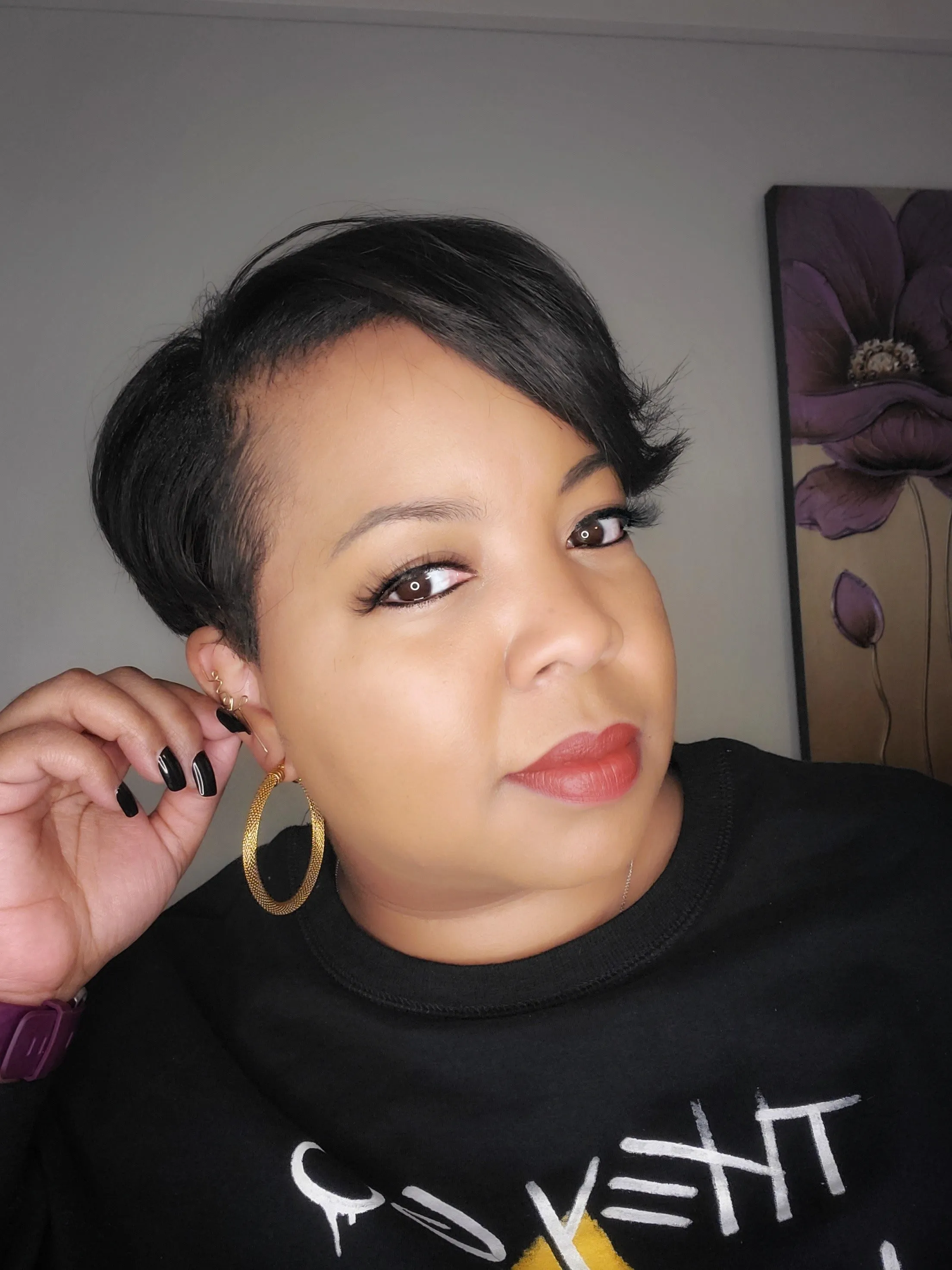 Full Mesh Gold Hoop Earrings For Women