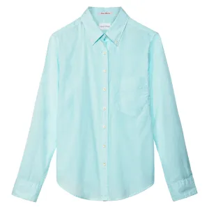 GANT RUGGER Women's Soft Mint Luxe Madras OBD Shirt 450881 Size Small