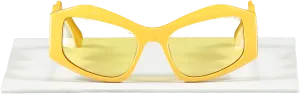 GCDS Gd 0023 - 39e Shiny Yellow | Sunglasses