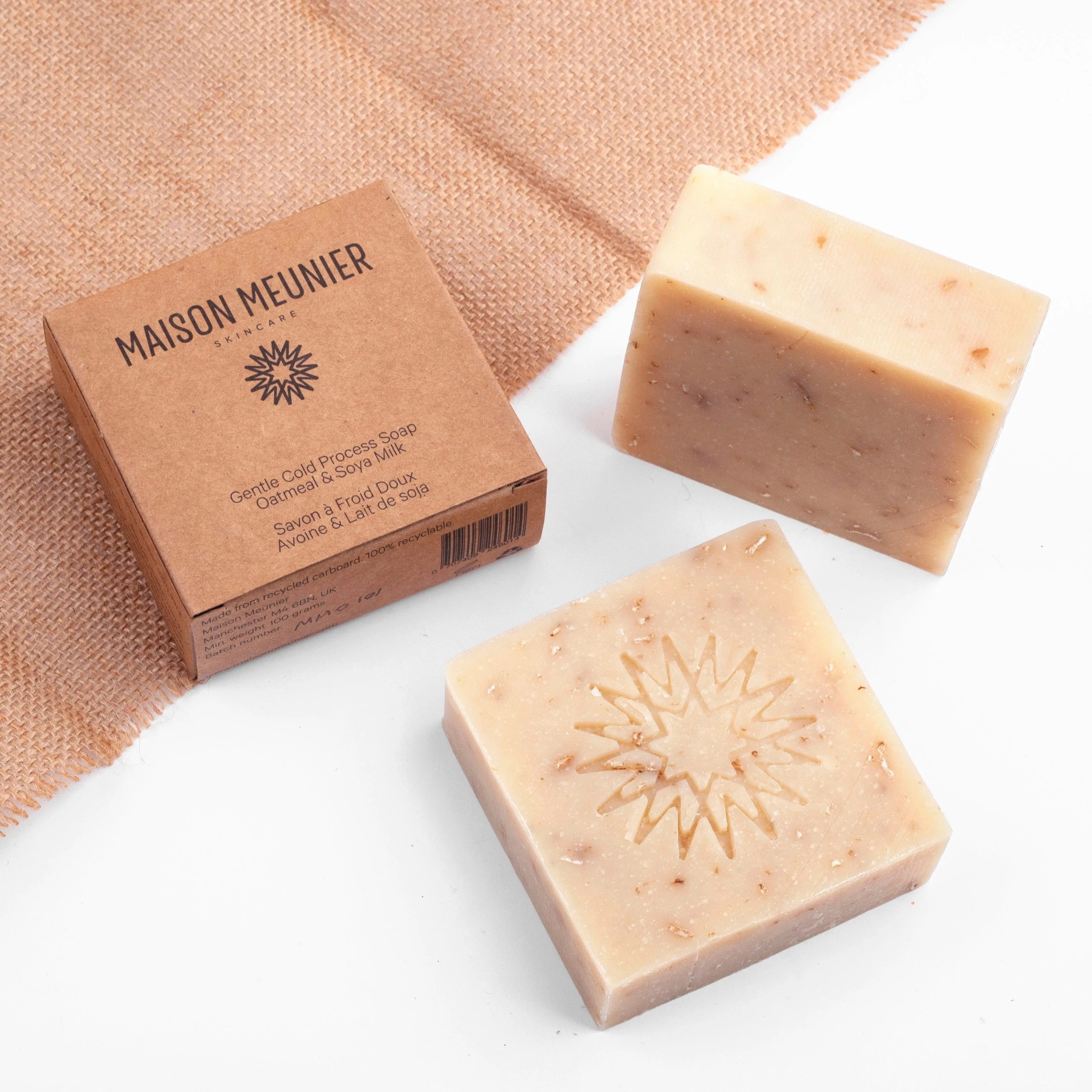 Gentle Cold Process Vegan Soap | Oatmeal & Soya Milk
