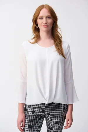 Georgette High-Low Boxy Top 251062
