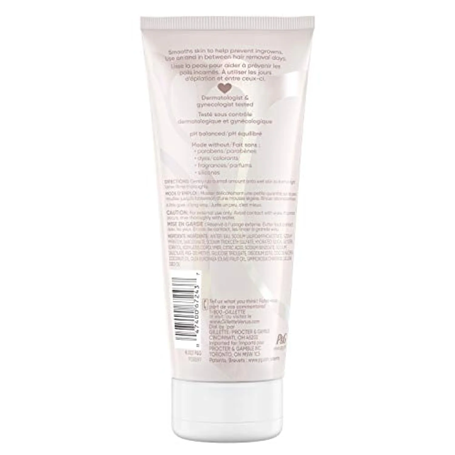 Gillette Venus Intimate Grooming Skin-Smoothing Exfoliant Preshave for Bikini, Pubic Hair and Skin, 6 Oz