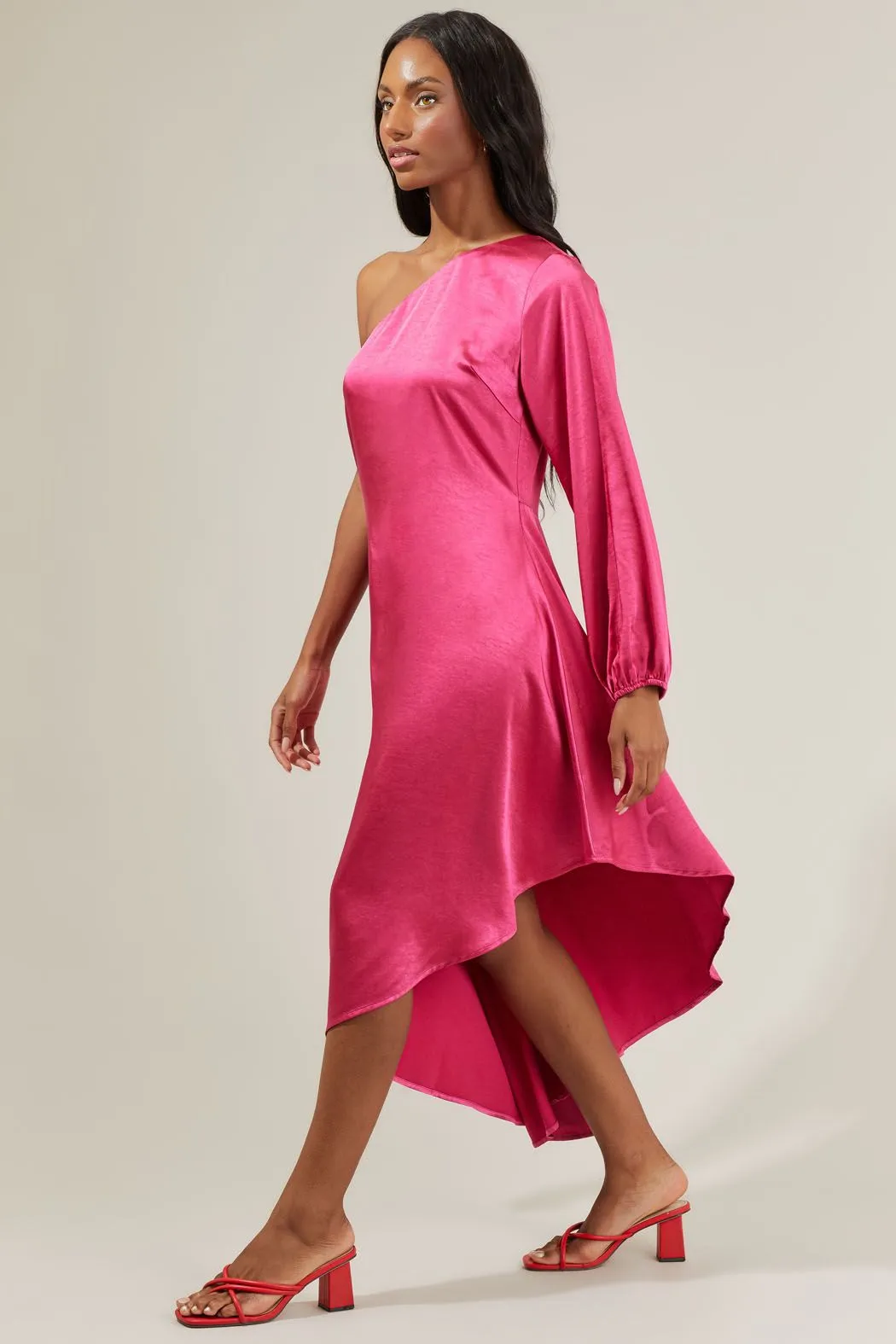 Gina One Shoulder Maxi Dress