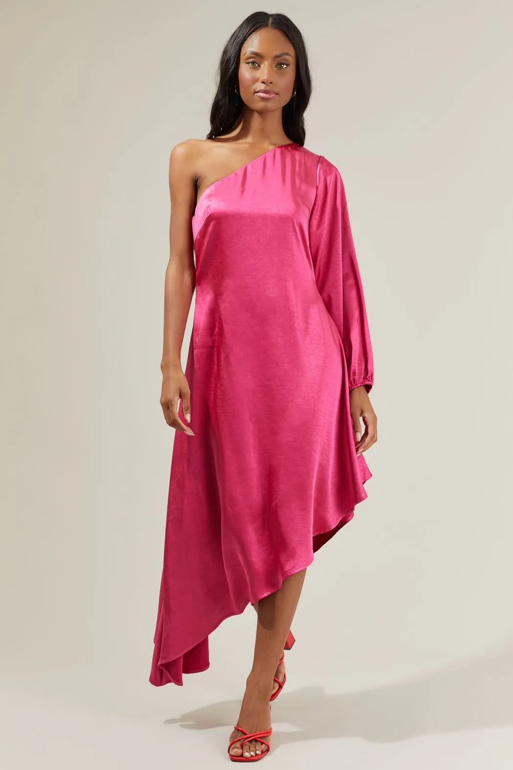 Gina One Shoulder Maxi Dress