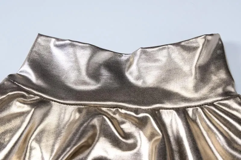 Glove Luxe™ | Women's Backless Ruched Maxi Dress | Metallic Long Sleeve, High Neck Design, Elegant Fit