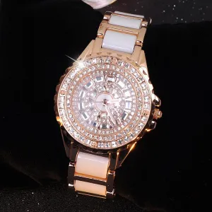 Gold Ceramic Women's Watch