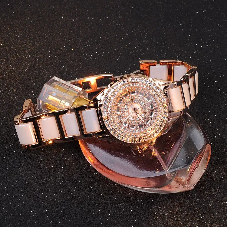 Gold Ceramic Women's Watch