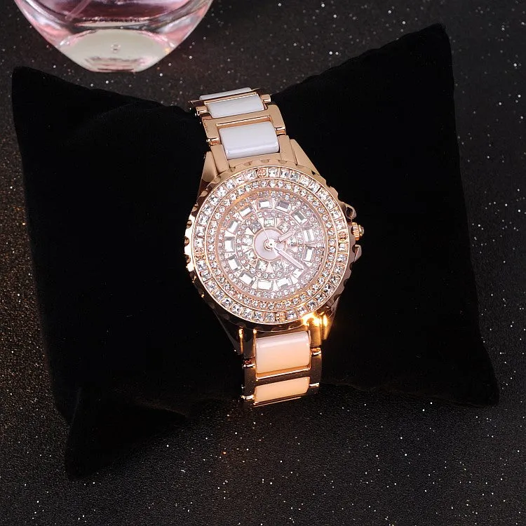 Gold Ceramic Women's Watch