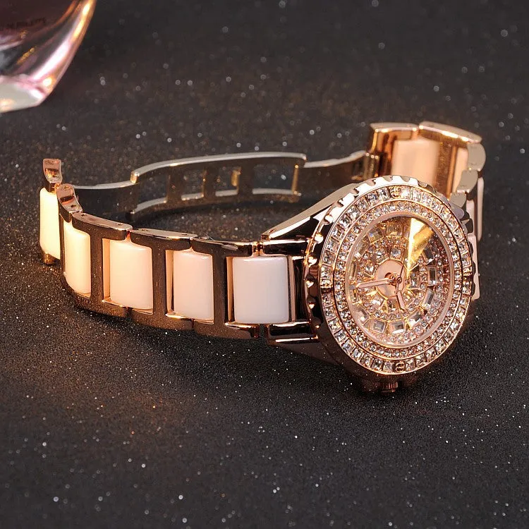 Gold Ceramic Women's Watch