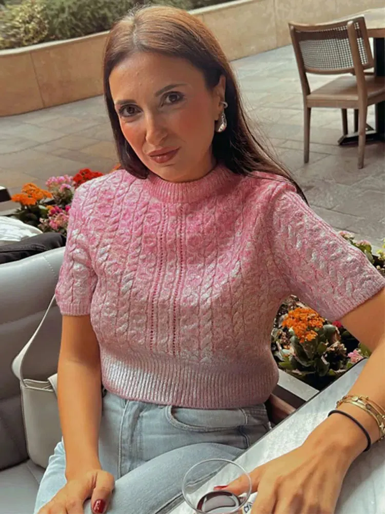 Gold /Silver Color O-Neck Sweaters Women Fashion Long Sleeve Bright Shiny Silk Knit Pullover Office Loose Sweater