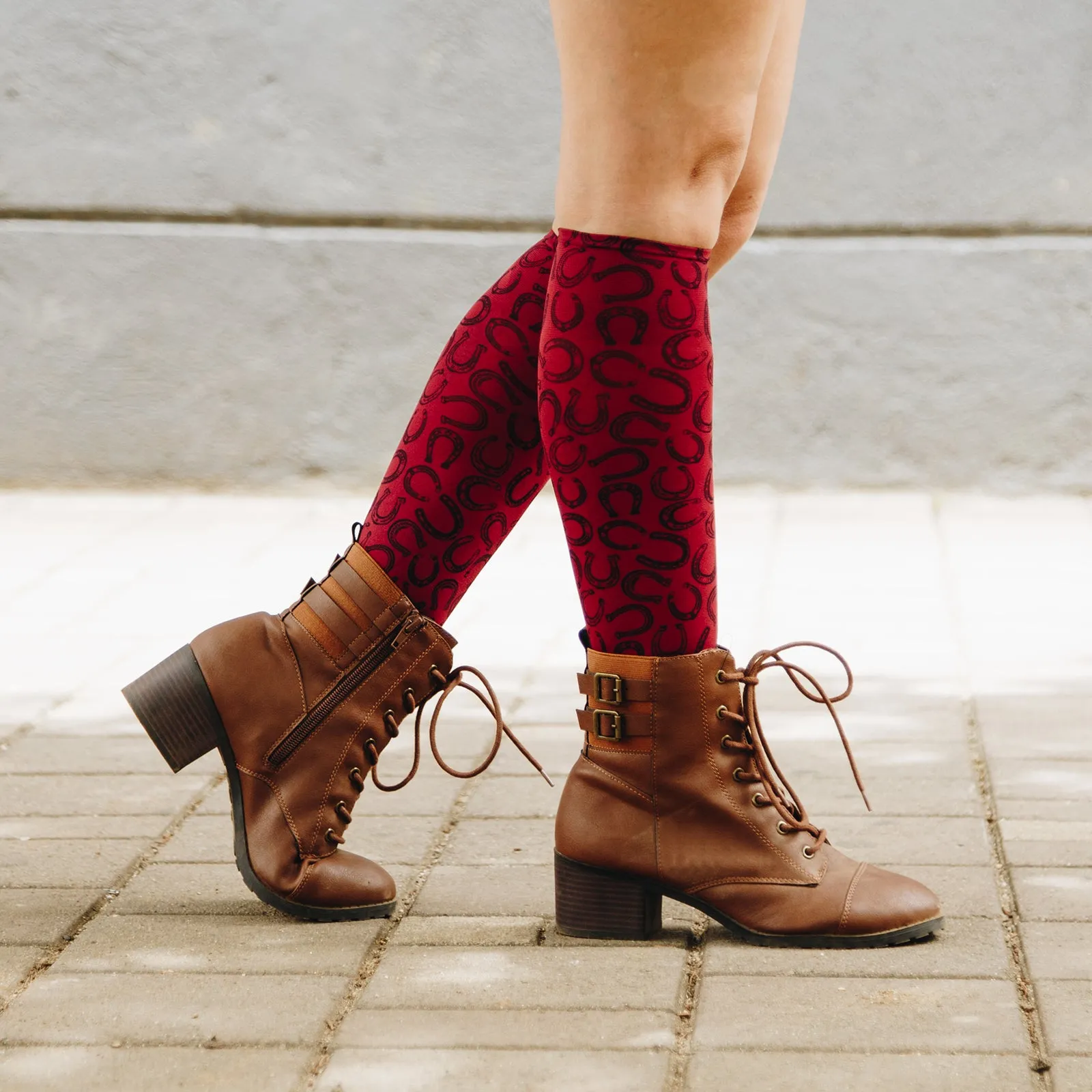 Good Luck on Cranberry Knee Highs
