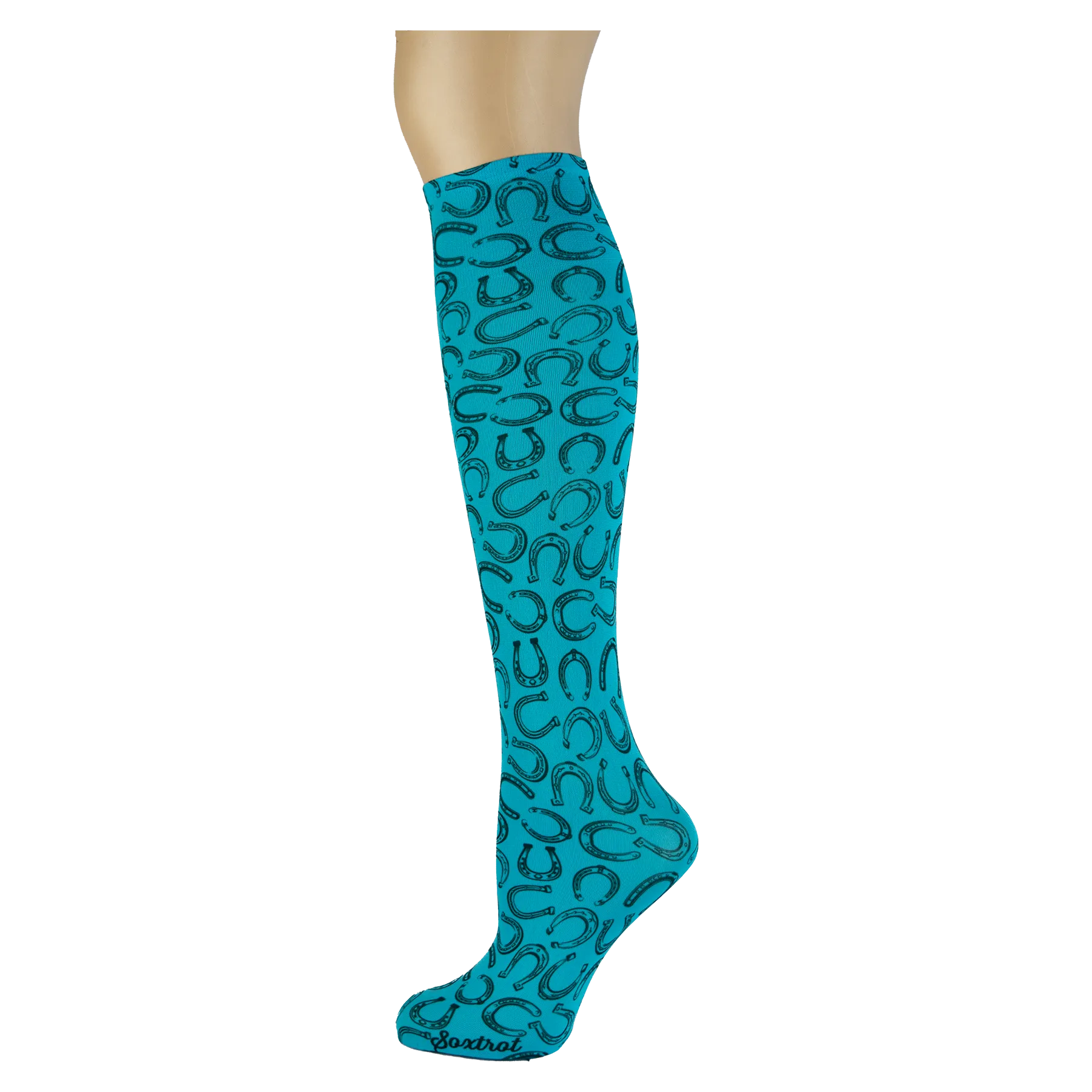Good Luck on Turquoise Knee Highs