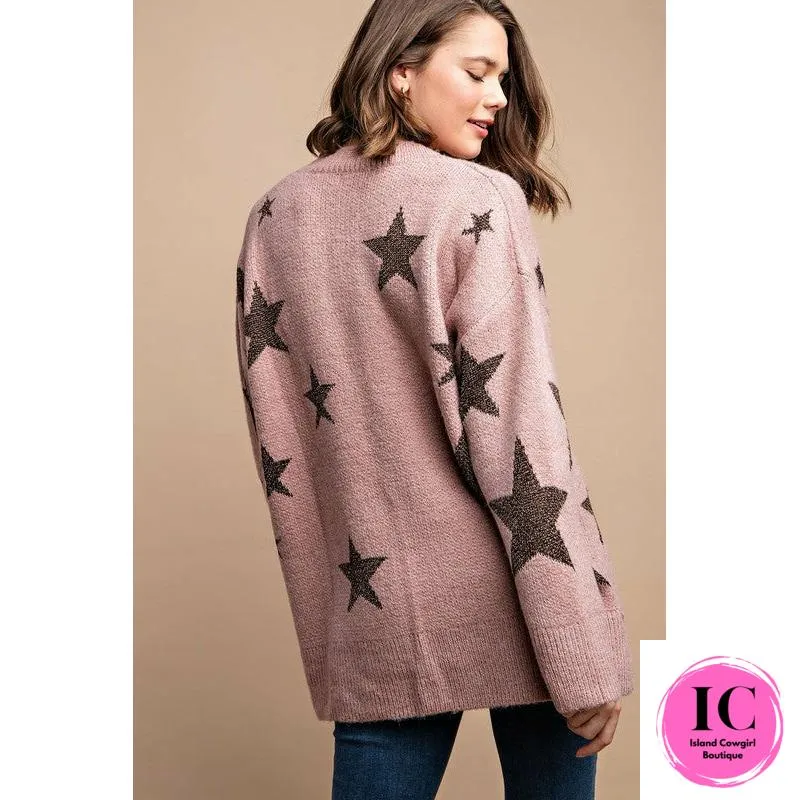 Good News Dusty Rose Tunic Sweater