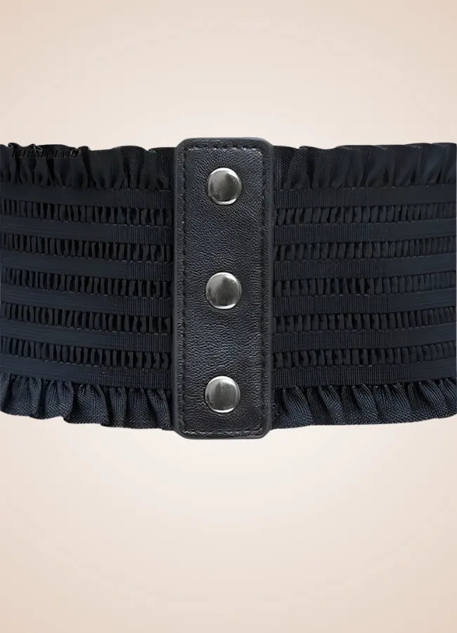 Gothic Wide Lace Up Belt